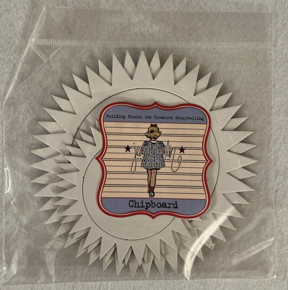 Juego de tarjetas de notas Jenni Bowlin álbum de recortes aglomerado blanco y festoneadas Foto 2 de 4