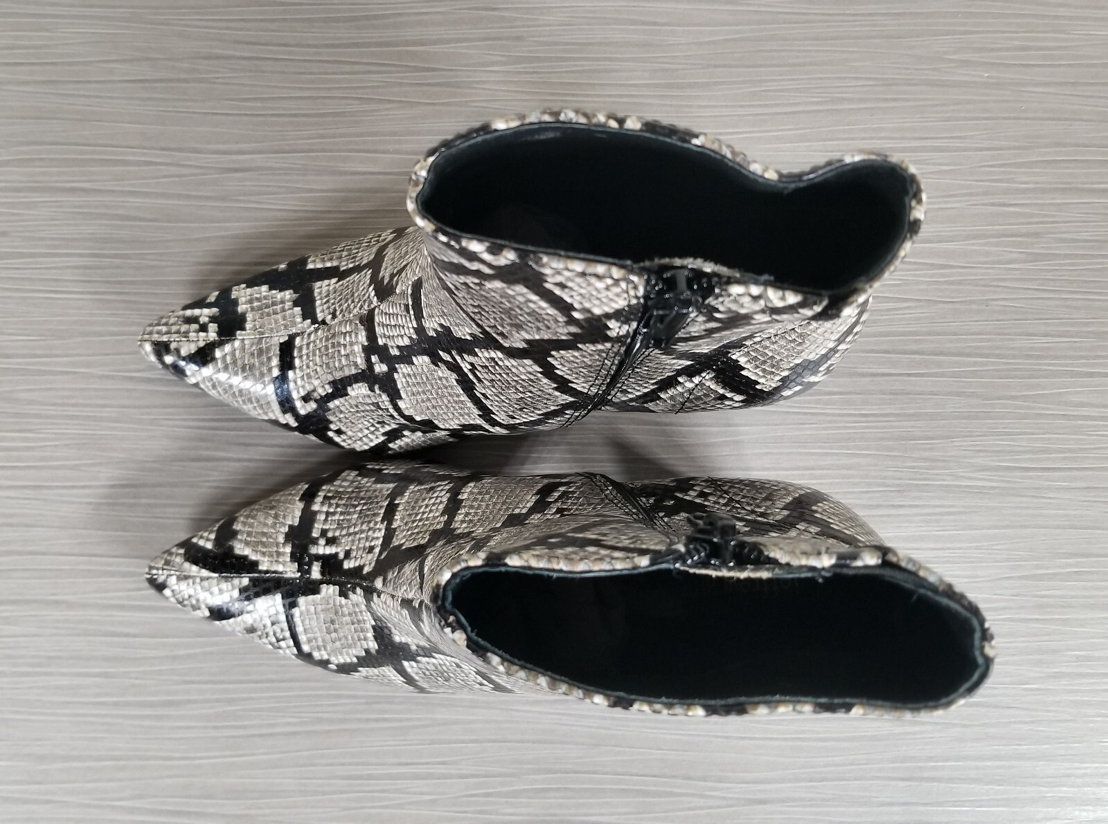 Jeffrey Campbell Raven Bootie, Python Print Leath… - image 8