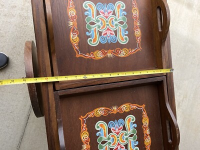 Vtg Ox Cart Joaquin Chaverri Costa Rica Fabrica De Carretas Bar
