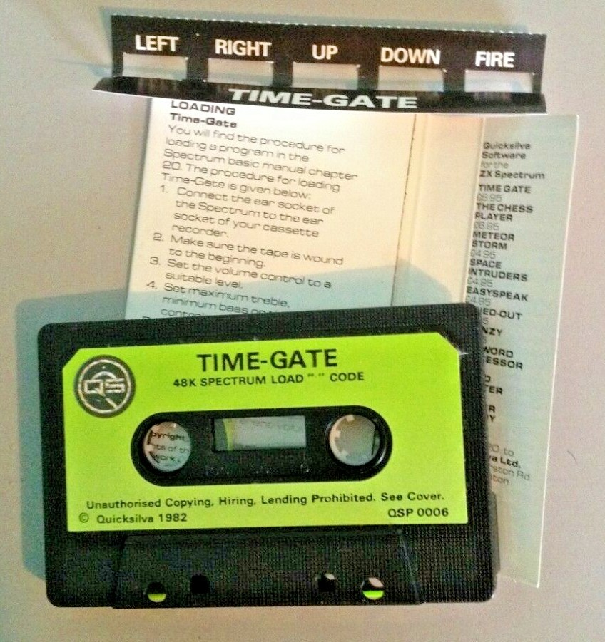 SINCLAIR ZX SPECTRUM 48K CASSETTE TIMEGATE 4D ARCADE