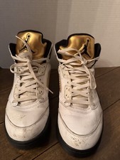Nike Air Jordan 5 Retro Gold Medal 136027 133 Size 11.5