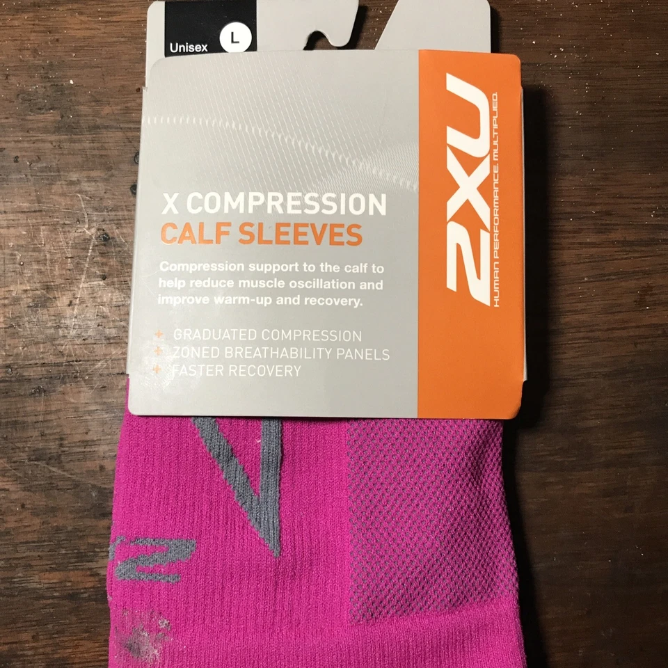 2XU X Compression Unisex Calf Sleeves Mag/lgy Large On Sale For Limited Time - Image 2 of 4