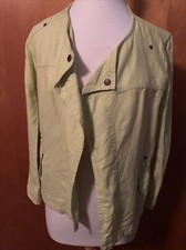 Chico  s Women  s Casual Jacket Size 2 100 Linen