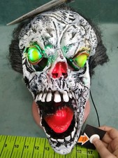 NWT Light Up Zombie Skull Unisex Mask. One Size Fits All