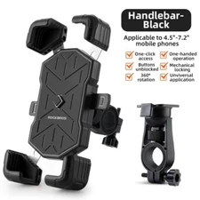 ROCKBROS Bike Phone Holder 360° Rotatable Handlebar Mount 4.5"-7.2" Universal