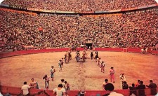 Plaza de Toros Mexico City Bullring Bull Fighting Toreador Vtg Postcard B63