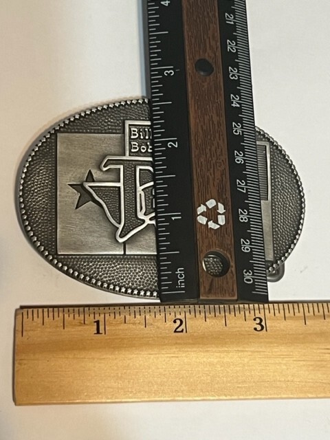 Billy Bob's Pewter Belt Buckle Non Tarnish Very Sturdy