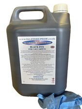5L Black Dye & Gloves For Car Interior Carpets Dyes To A Real Black Finish