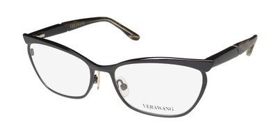 NEW VERA WANG V391 EYEWEAR BLACK FULL-RIM CAT EYE WOMENS METAL & PLASTIC NO