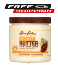 Queen Helene Cocoa Butter Crème Face & Body Lotion for Dry Skin, 15 oz