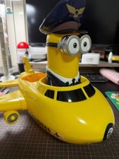 Auténtico cubo de palomitas de maíz BJ Universal Studios Pilot Minion Airplane