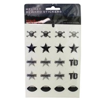 Wilson Football Helmet Reward Sports Team 20-sticker Sheet Decals (12 Pack) on sale Wilson Football Helmet Reward Sports Team 20-sticker Sheet Decals (12 Pack) on sale
