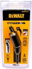 DeWALT MAX-FIT 20° MAGNETIC PIVOT HOLDER & BIT TIP/IMPACT RATED/TORSION ZONE