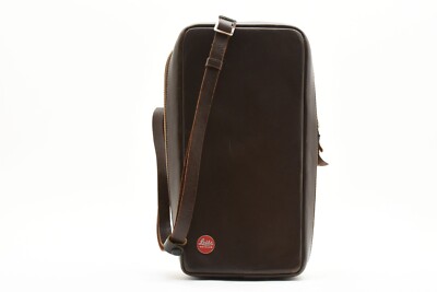 Vintage Leica Camera Bag by Leitz Wetzlar Brown Leather Case From