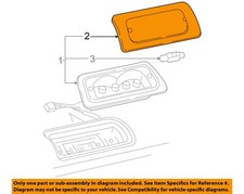 GM OEM 3rd Third Brake Light Lamp-Lens 16520296