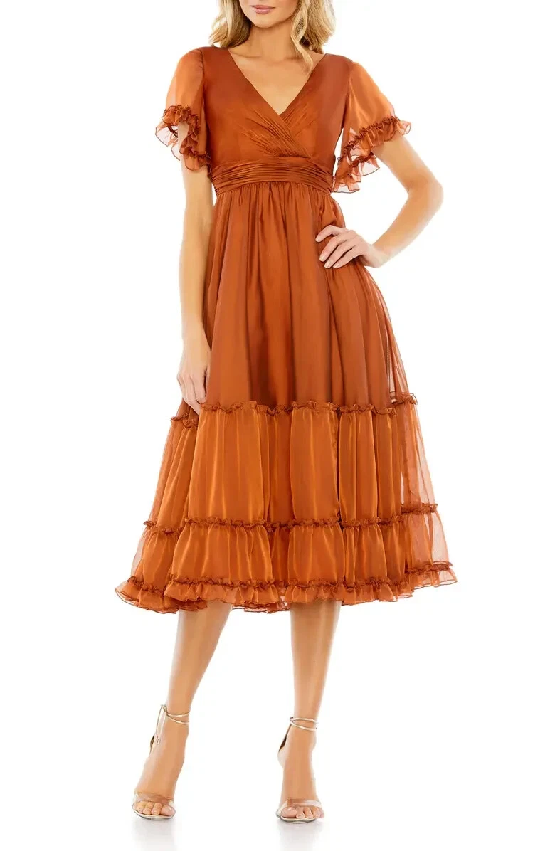 Ruffle Brown Dresses for Women for sale | eBay
