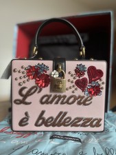 Brand New Dolce & Gabbana Embellished Leather Box Tote | Rrp £1,950