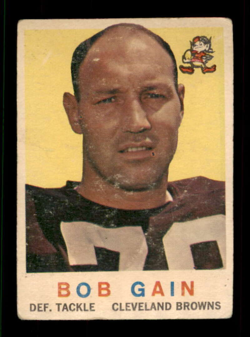 1959 Topps #77 Bob Gain G RC Rookie Browns 550185