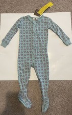 NWT Tea Collection Baby Floral Footed Pajamas Footie, size 12-18M
