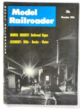 Model Railroader Magazine November 1956 with Bonus Insert for Railroad Signs