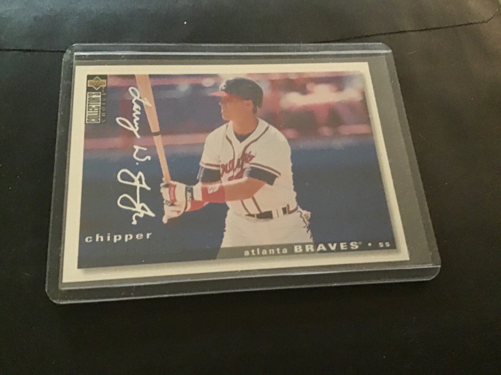 1995 Upper Deck Collectors Choice Silver Signature Chipper Jones card # 154 Nice