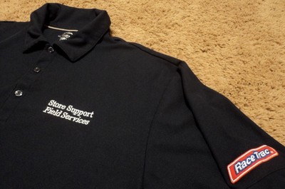 racetrac race trac ~ store field service gas station employee uniform polo shirt ebay racetrac race trac ~