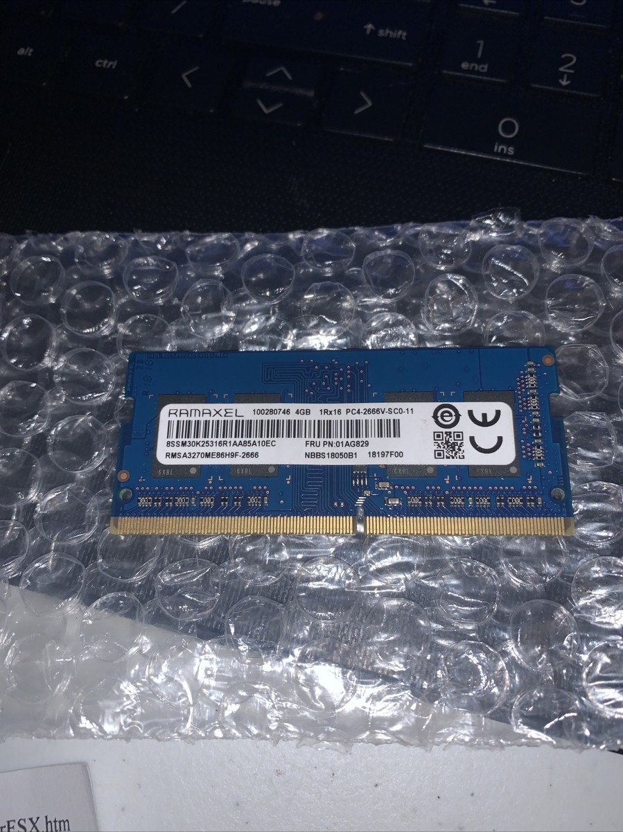 Ramaxel 4gb Ddr4 Laptop Memory RAM 1rx16 Pc4-2666v Rmsa3310na86h9f