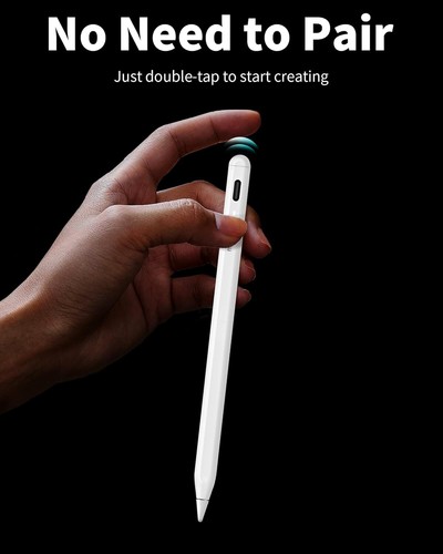 Pencil A8 for Apple iPad 2018-2024, 2X Faster Charge, Tilt Sensitive, - 第 7/20 張圖片