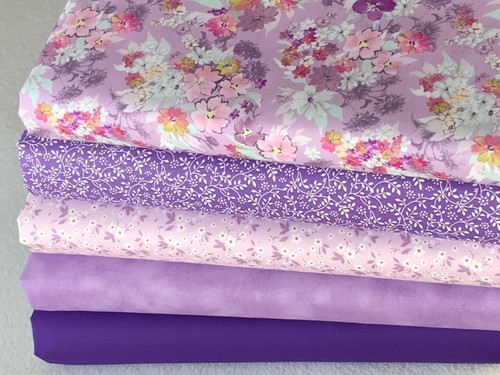 100% cotton fabric Fat Quarter Bundle quilting patchwork craft floral flowers C - Picture 6 of 170