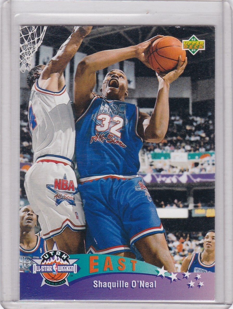 1992 Upper Deck Basketball Card #424 Shaquille O'Neal Rookie All Star - NMt