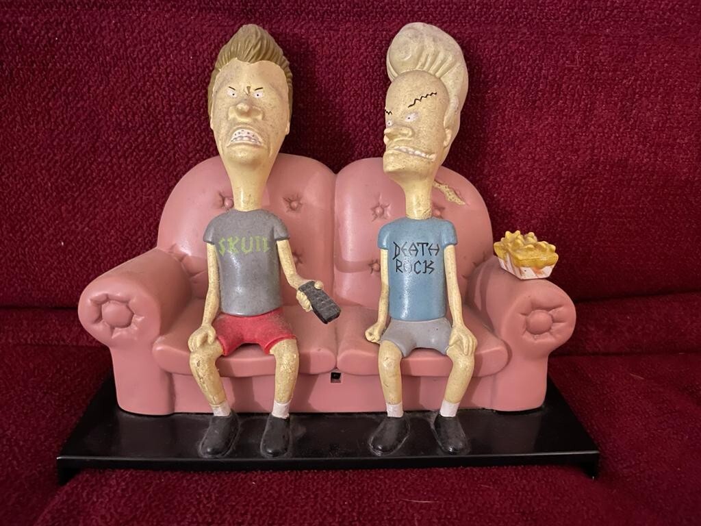 Beavis and Butt-Head on a Pink Couch | eBay