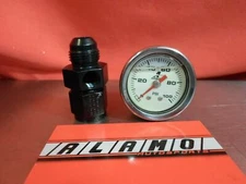 FRAGOLA 495006 BLACK 8AN GAUGE ADAPTER  AEROMOTIVE 15633 Fuel Pressure Gauge