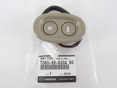 Genuine OEM Mazda T060-66-630A-80 Fuel Lid Trunk Release Switch