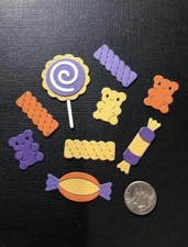  9 Pieces of Candy Die Cuts Paper Pieces Halloween
