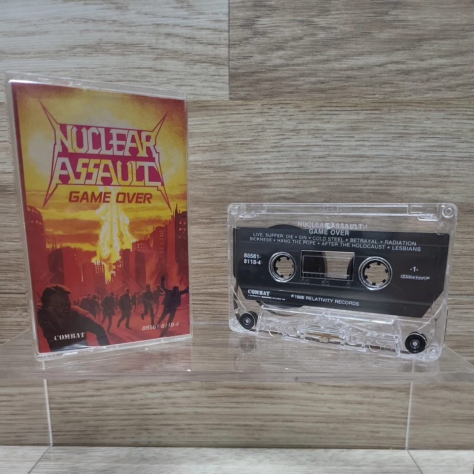 NUCLEAR ASSAULT Game Over; Cassette 1986 Combat Relativity Foto 3 de 4