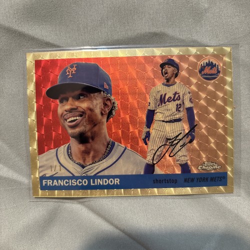 2025 Topps Chrome Platinum-#36 Francisco Lindor Superfractor 1/1 