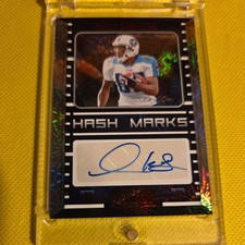 2022 Panini Playbook - Derrick Mason Hash Marks Auto 1/1 Titans #HM-DM
