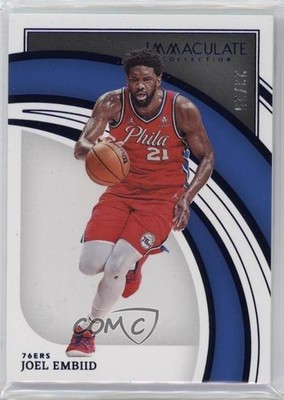 2021-22 Panini Immaculate Blue 23/25 Joel Embiid #86 0rd2