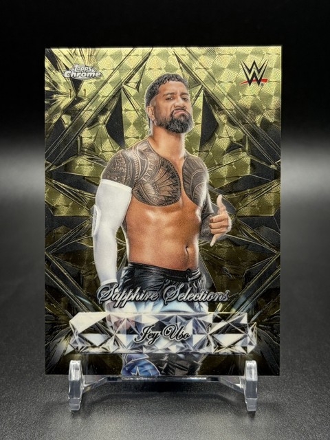 2026 WWE Topps Chrome Sapphire JEY USO Sapphire Selections Superfractor 1/1