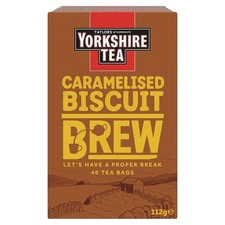 Yorkshire Tea Cara Biscuit Brew 40 Bags UK Tea Bags Malty Flavour