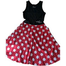 DISNEY INFANT TODDLER GIRLS MINNIE MOUSE POLKA DOT DRESS SZ 3-5 COSTUME PLAY