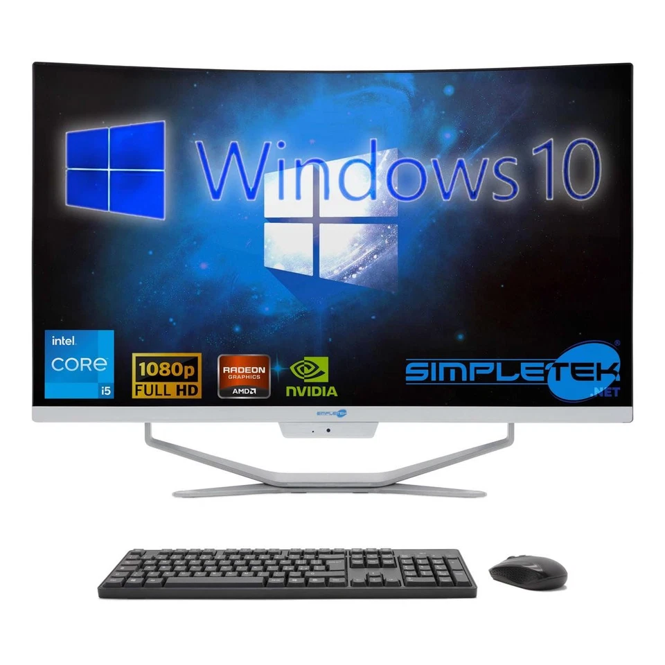 All In One 27" Fhd Curved I5 6Th Gen Ram 8 Gb Ssd 120 Gb Win 10 Desktop Computer - Image 2 of 4