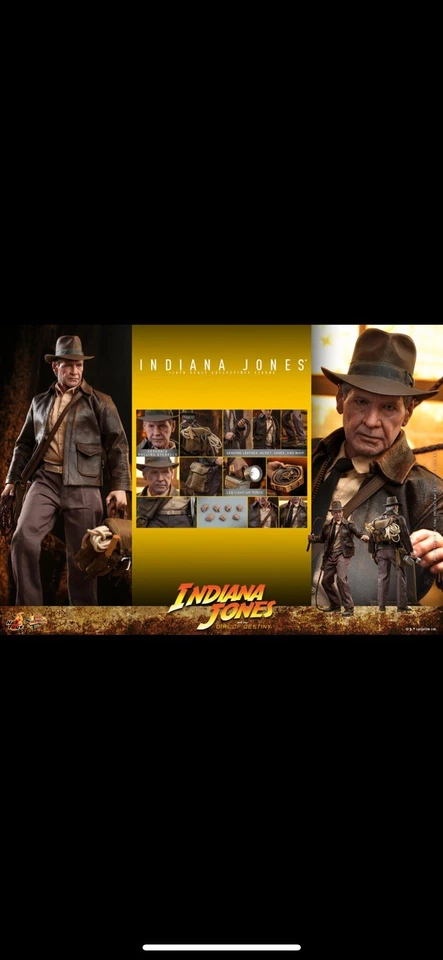 Hot Toys Indiana Jones Dial Of Destiny  CE MMS716 1/6 Sideshow Indy Jones Ford - Image 4 of 4
