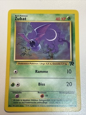 236. Pokémon Karte Zubat 70/82   Vintage   Team Rocket deutsch 1999/2000