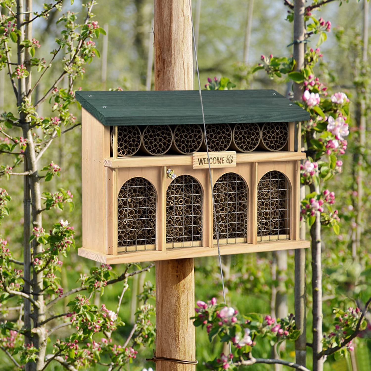 100 Pieces Mason Bee Tubes 6 Inches Nesting Refill Cardboard Tubes Bee House Pap