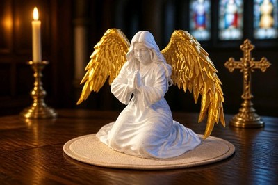 Betender Engel Statue Figur Atemberaubender Engel Ornament Perfektes Geschenk Spirituell V2