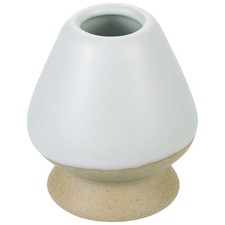 Ceramic Chasen Stand 65mm Matcha Whisk Holder Teas Set Whisks Stand Gray White