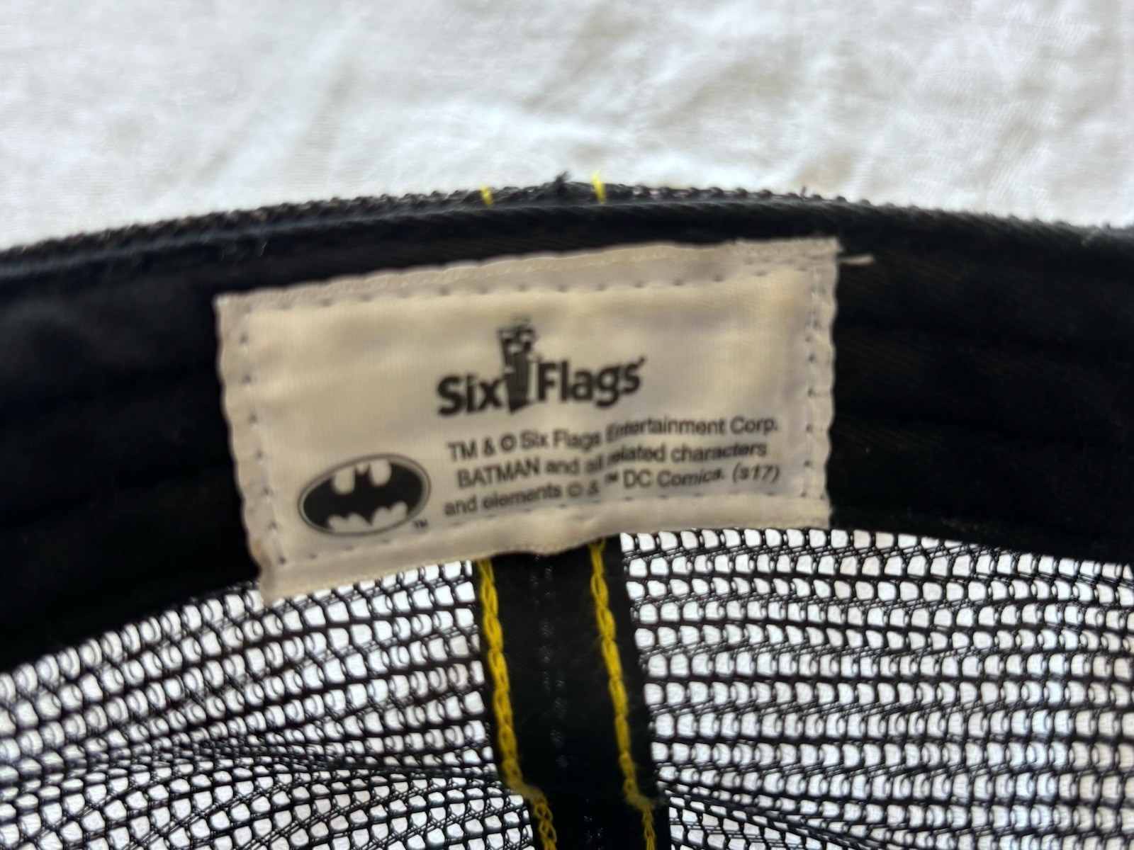 Superman Baseball Cap Hat Six Flags Embroidered L… - image 7