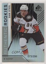 2018 Upper Deck SP Game Used Authentic Rookies Rainbow 73/298 Sam Steel #117 q2l