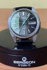 Vintage Seiko 7006-8007 Automatic Day Date Mens Watch Gray Dial Japan